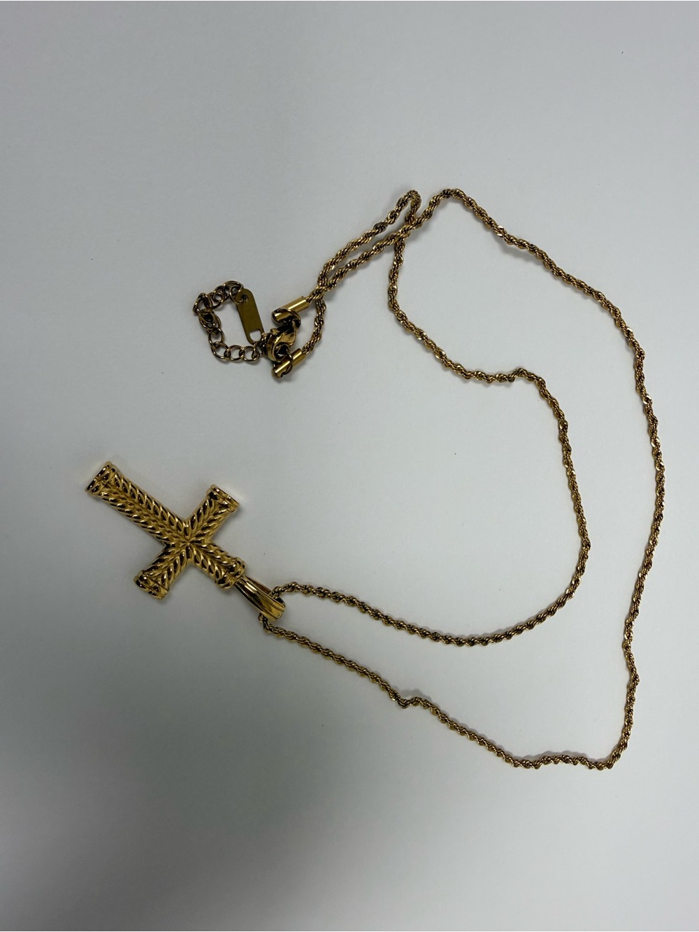 Gold Cross Pendant Necklace - Women Jewelry